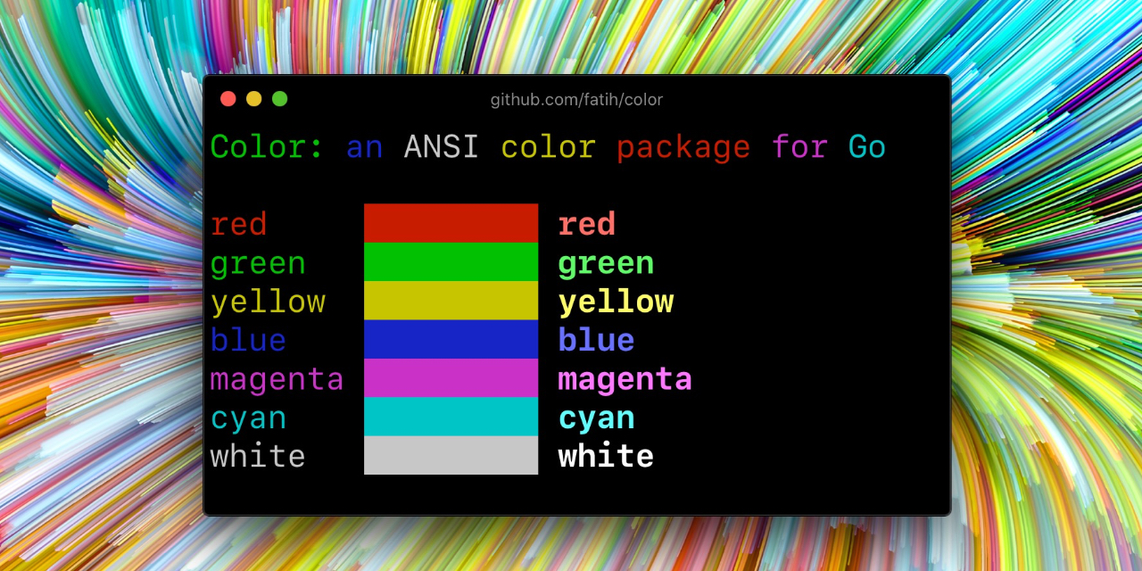 Colors in terminal